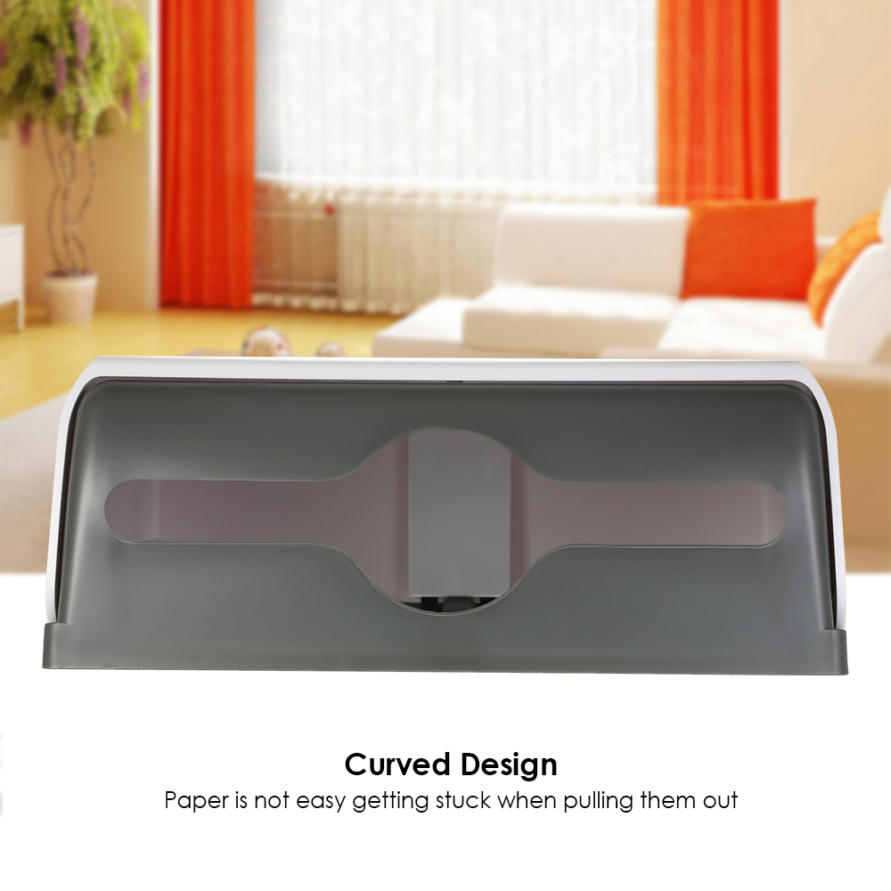 Home Bathroom Paper Towel Dispenser - موزع مناديل الحمام المستطيل المثبت على