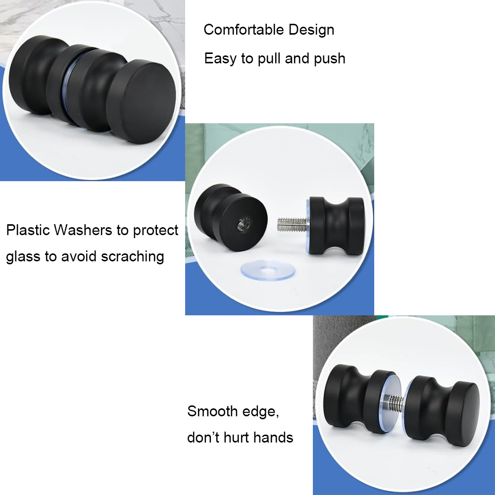 مقبض باب زجاجي من الألومنيوم ب - مراجعة Home Bathroom Hardware وسعره