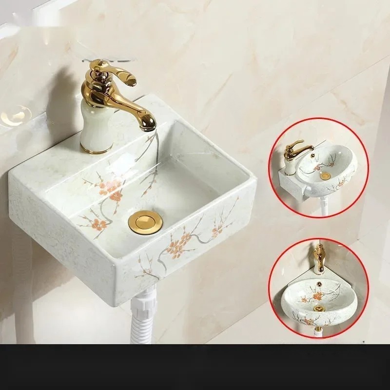 حوض غسيل سيراميك معلق على الحا - مراجعة Home Bathroom Decor وسعره