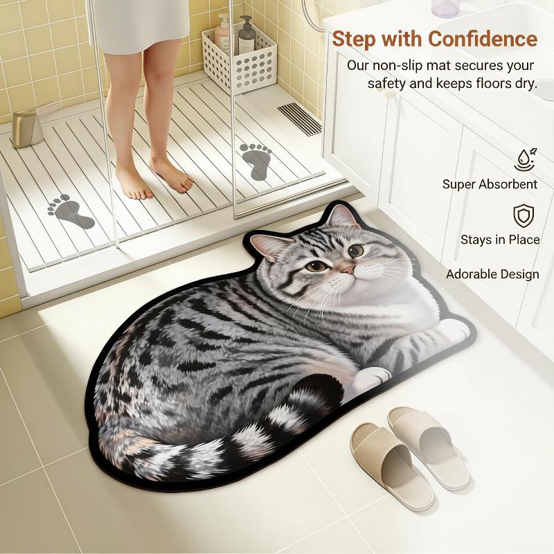 سجادة حمام من الدياتوميت بطباع - مراجعة Home Decor Bathroom Ideas وسعره