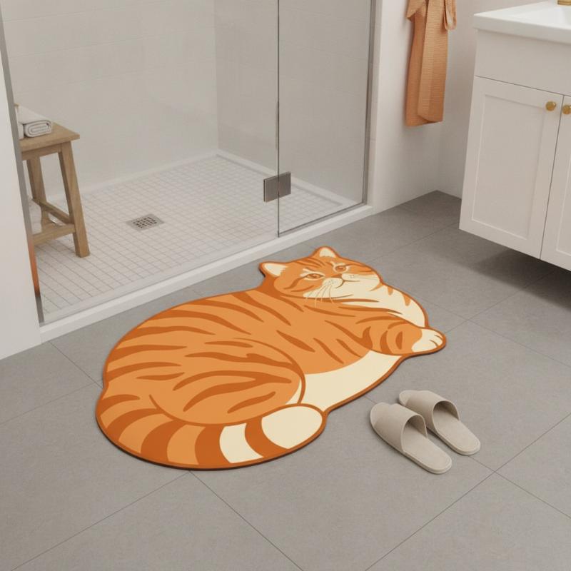 سجادة حمام من الدياتوميت بطباع - مراجعة Home Decor Bathroom Ideas وسعره