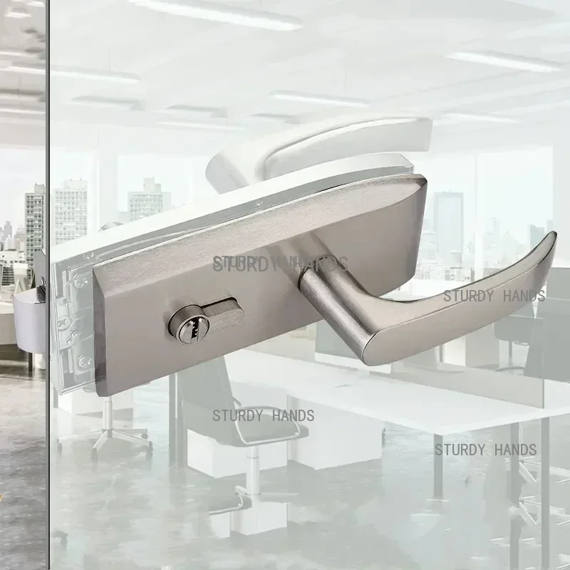 مكتب زجاج الباب قفل الحمام مقب - مراجعة Home Bathroom Hardware وسعره