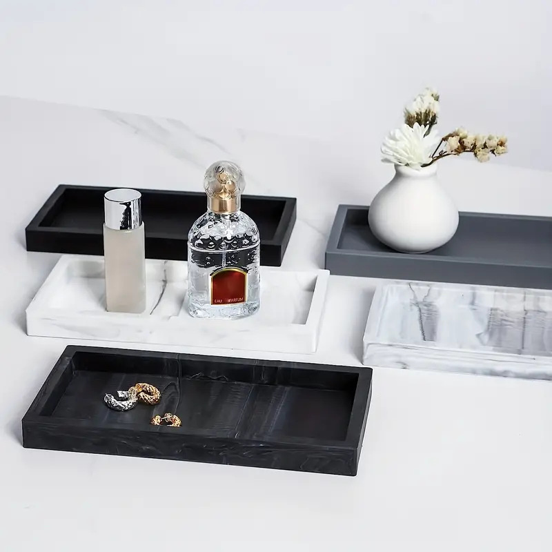 صينية سيليكون S/L لأسطح الحمام - مراجعة Zara Home Bathroom Tray وسعره