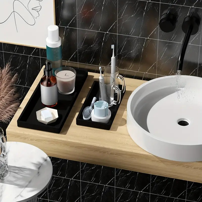 صينية سيليكون S/L لأسطح الحمام - مراجعة Zara Home Bathroom Tray وسعره