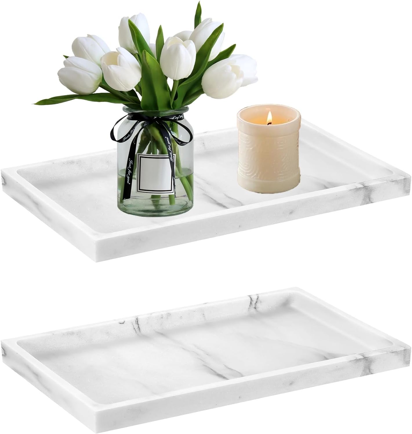 صينية طاولة حمام سيليكون سميكة - مراجعة Zara Home Bathroom Tray وسعره