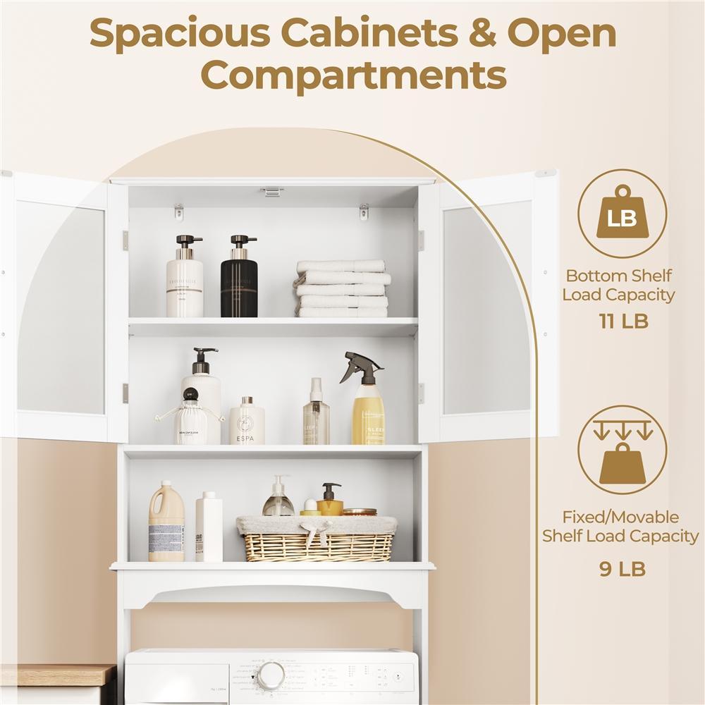 خزانة تخزين عصرية فوق المرحاض  - مراجعة Home Essentials Bathroom Cabinet وسعره