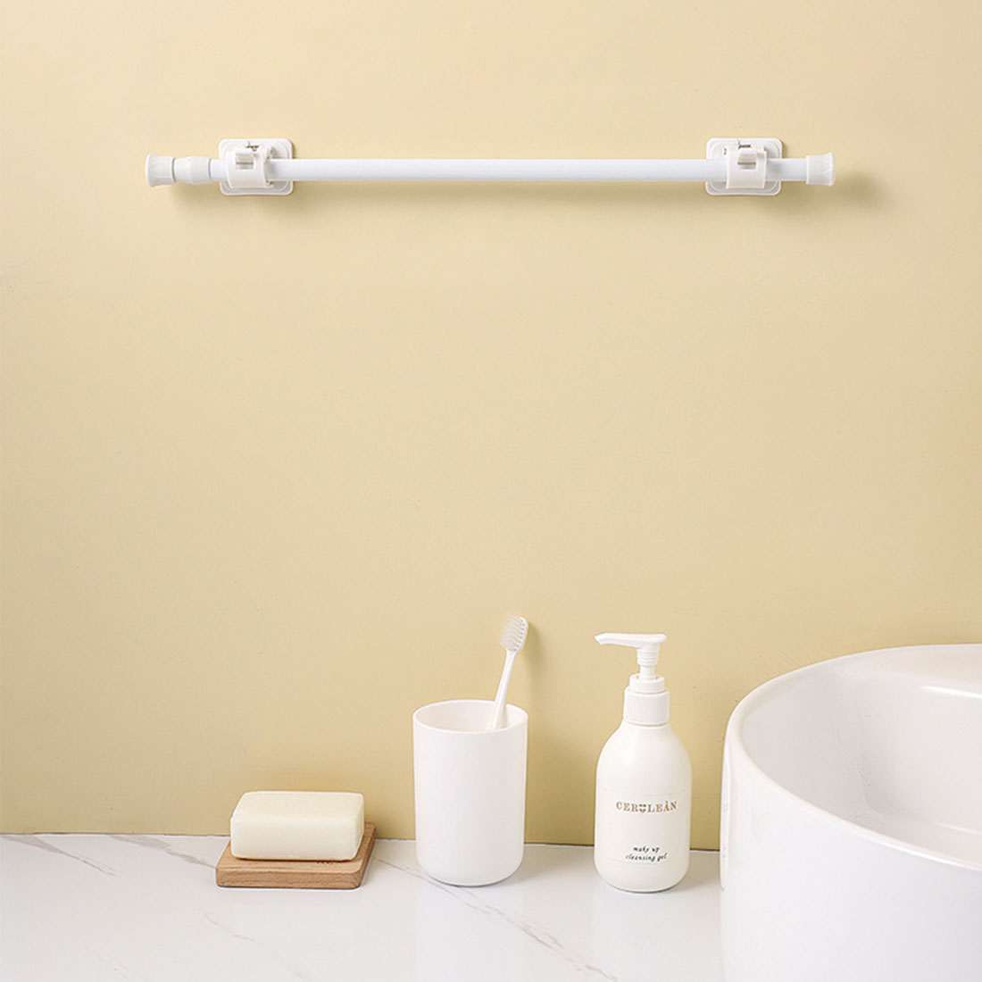 قضيب تلسكوبي محمل بنابض متعدد  - مراجعة Home Bathroom Hardware وسعره