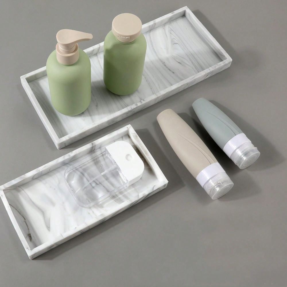 صينية تخزين سيليكون مستطيلة سم - مراجعة Zara Home Bathroom Tray وسعره