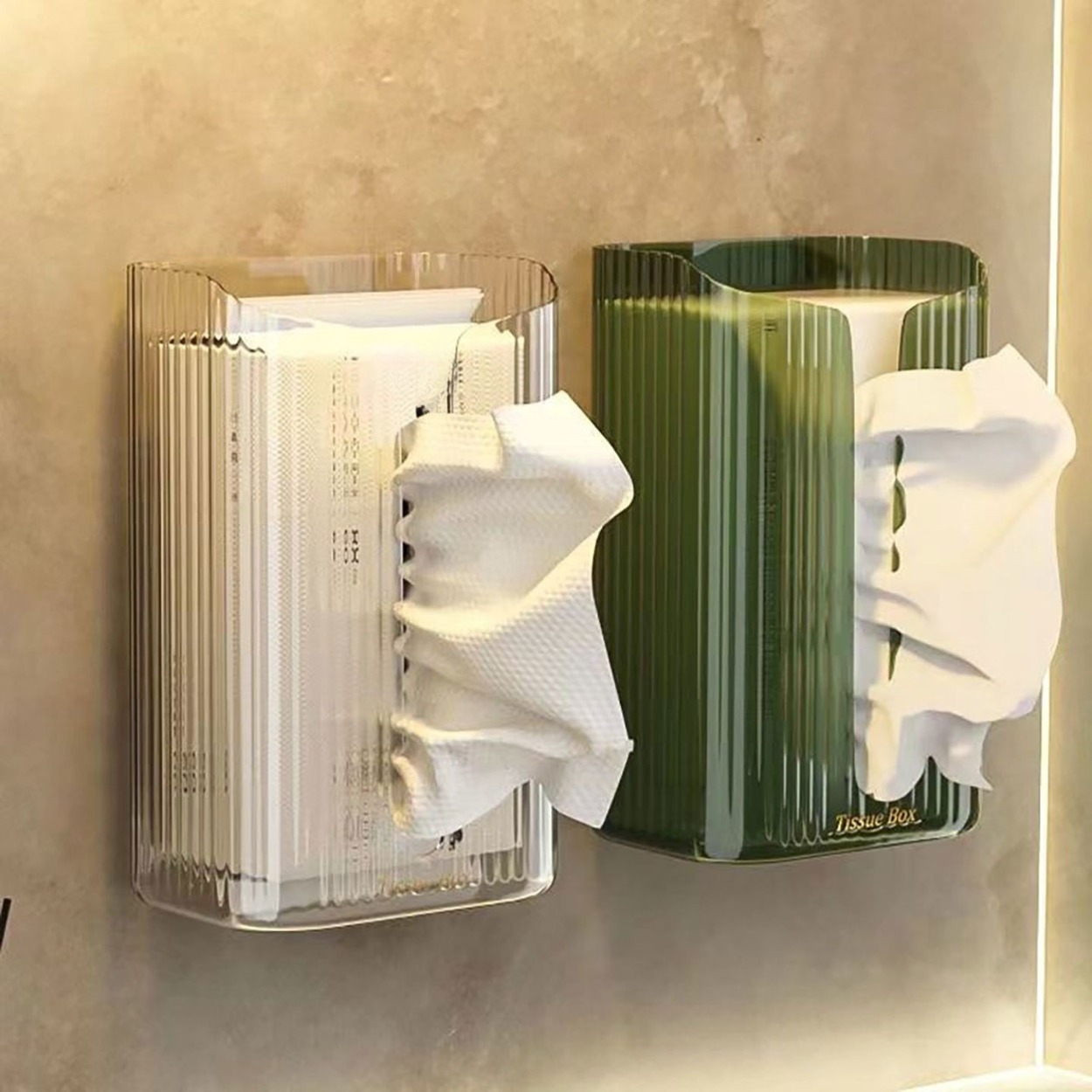 حامل مناديل أكريليك شفاف مثبت  - مراجعة Home Bathroom Paper Towel Dispenser وسعره