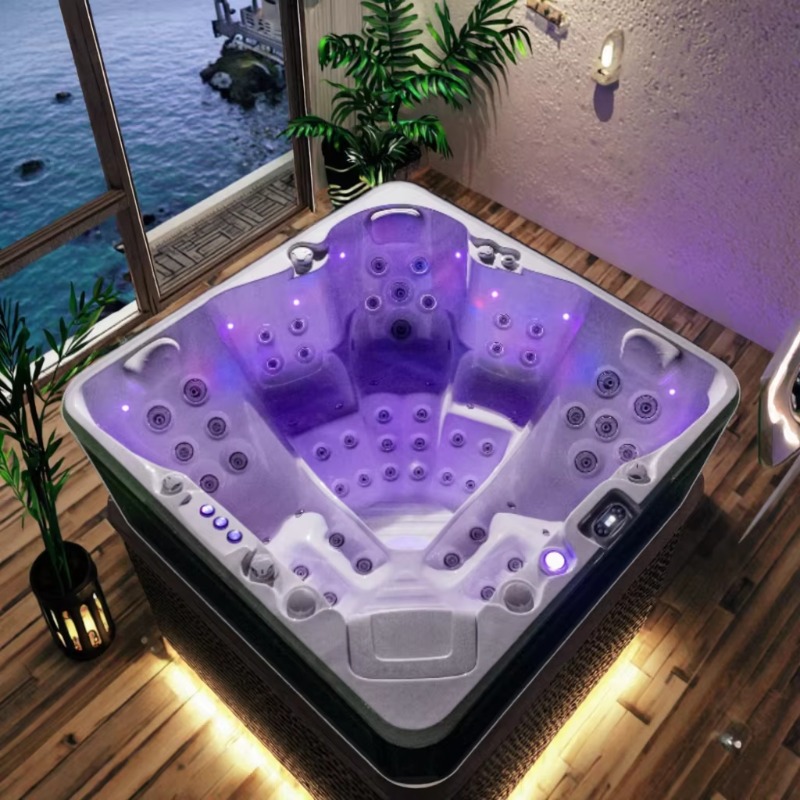 حوض استحمام ساخن لـ 7 أشخاص مع - مراجعة Home Bathroom Jacuzzi وسعره