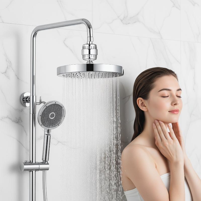 فلتر مياه جديد للدش بـ 15/20 م - مراجعة Home Bathroom Water Filter وسعره