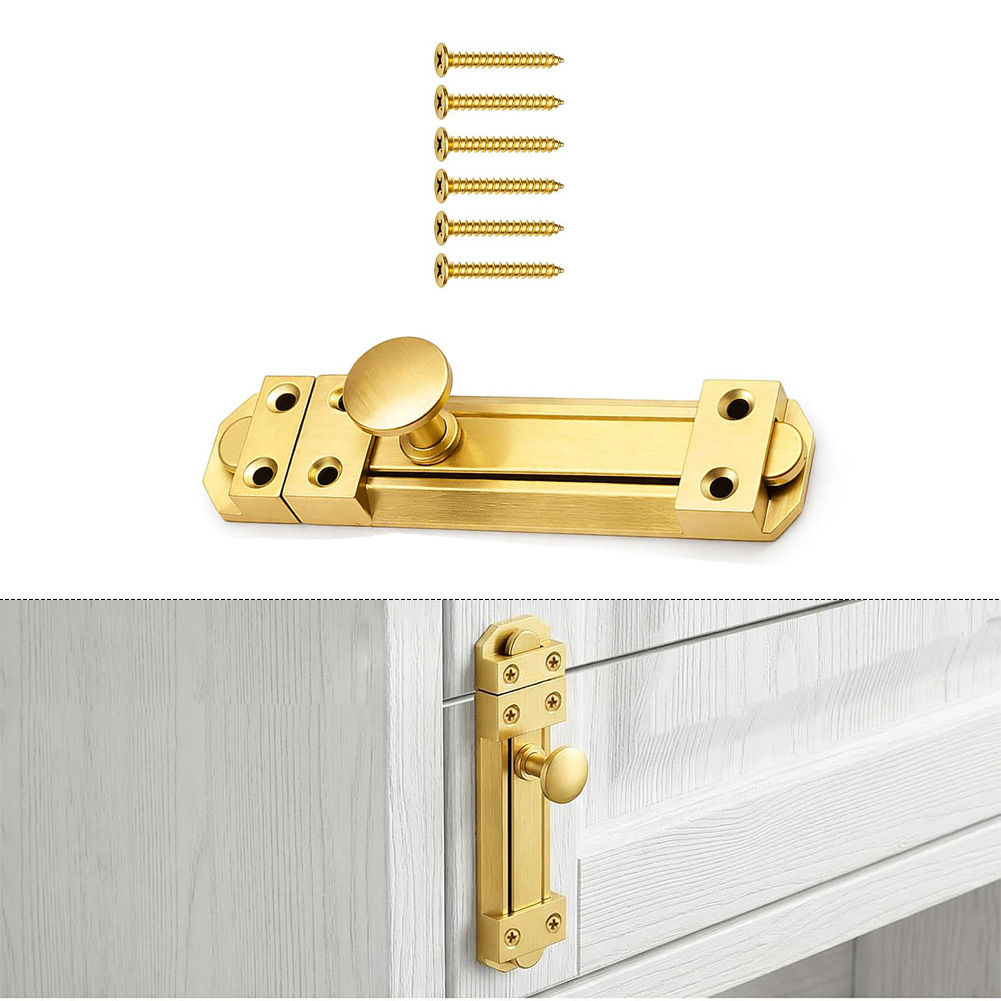 قفل باب منزلق من النحاس الصلب  - مراجعة Home Bathroom Hardware وسعره