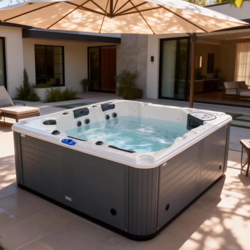 حوض استحمام ساخن خارجي للفيلا  - مراجعة Home Bathroom Jacuzzi وسعره