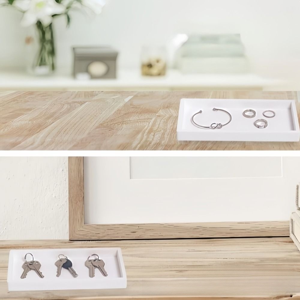 صينية تخزين سيليكون مستطيلة سم - مراجعة Zara Home Bathroom Tray وسعره
