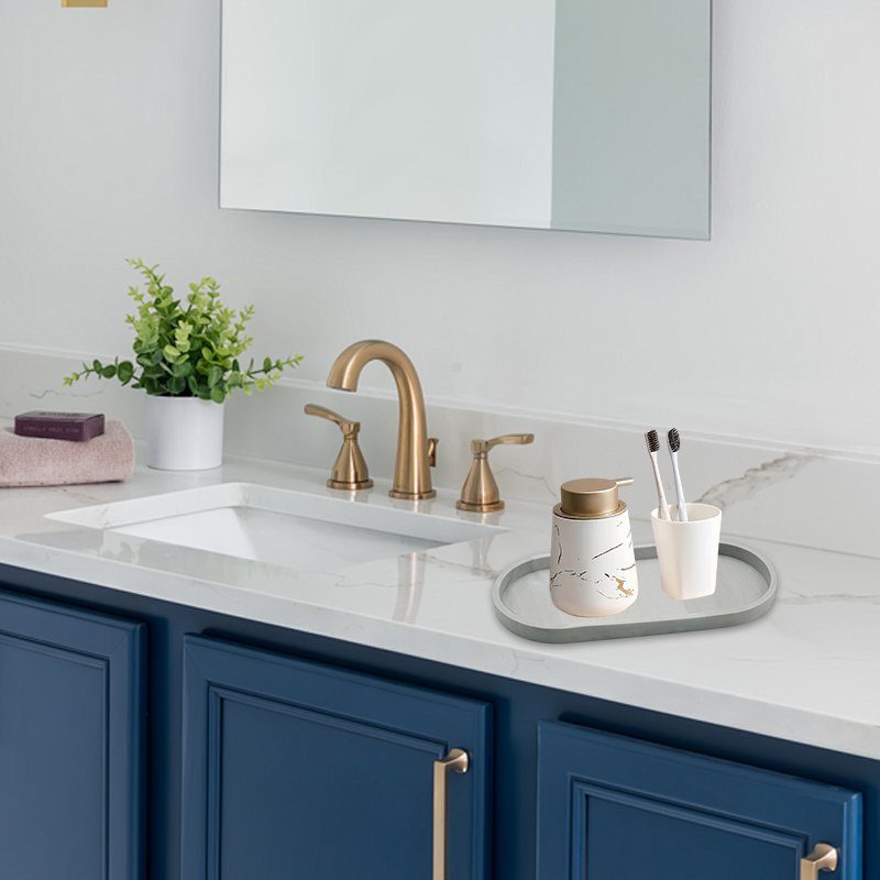 صينية تخزين من السيليكون منظم  - مراجعة Zara Home Bathroom Tray وسعره