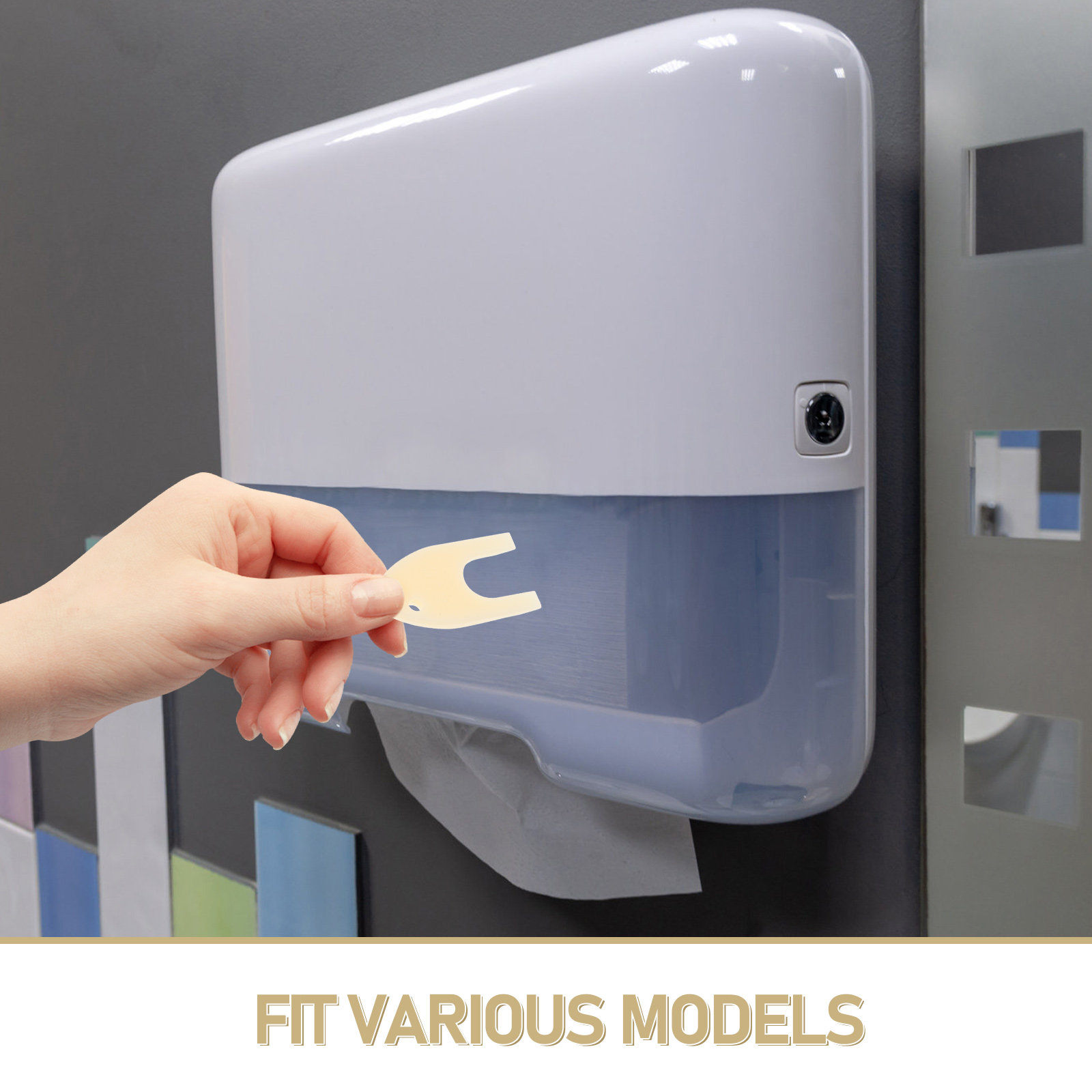 موزع مناديل ورقية بديل مدمج وخ - مراجعة Home Bathroom Paper Towel Dispenser وسعره
