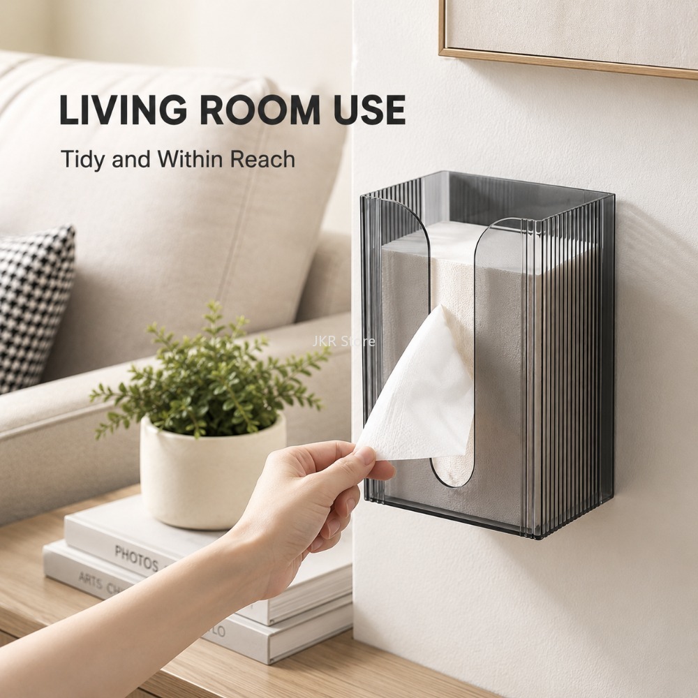حامل مناديل شفاف مثبت على الحا - مراجعة Home Bathroom Paper Towel Dispenser وسعره